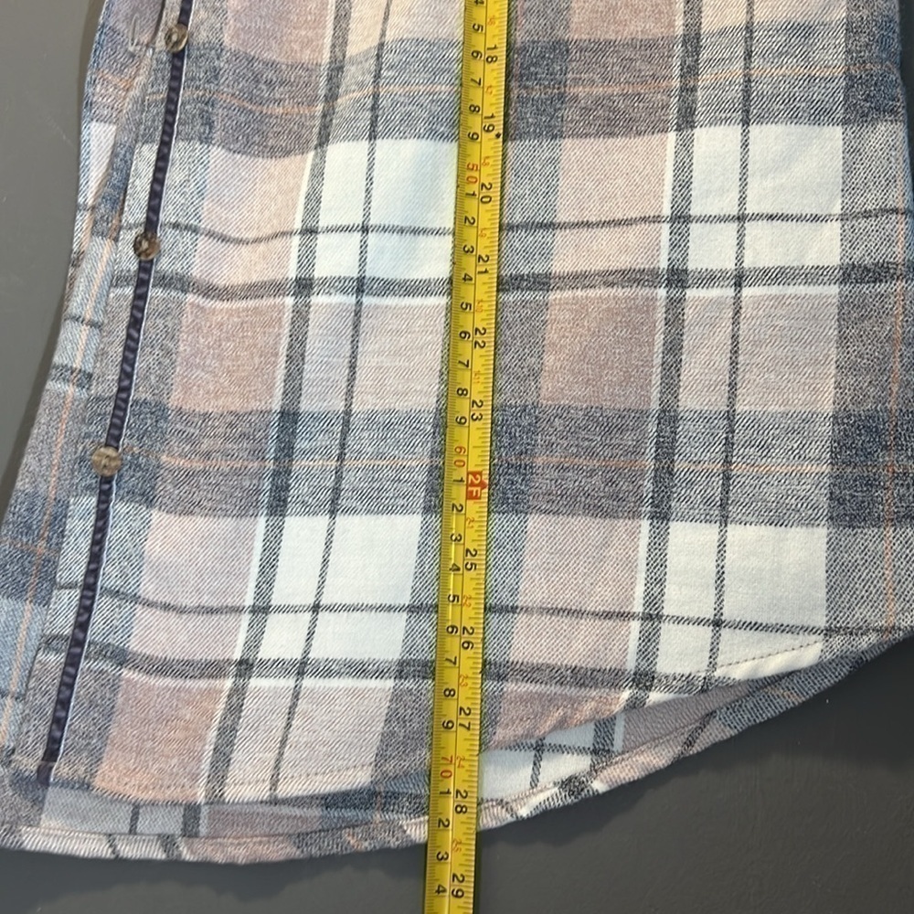 NWT $89 KUHL Women Long Sleeve Button Down Flannel Shirt Cedar Rose Color Large - Picture 10 of 12